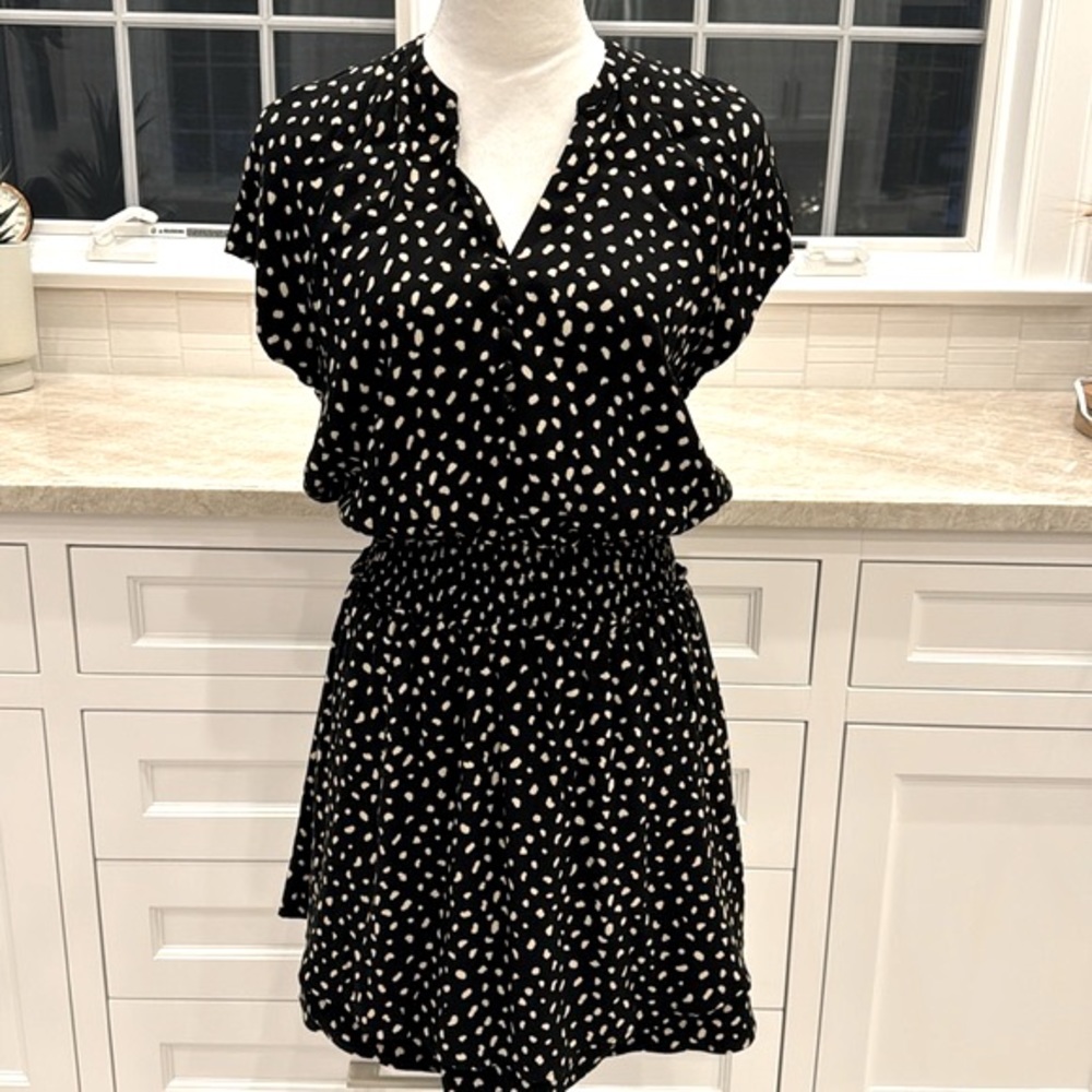 Rails Karla black ivory spots dress